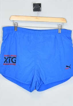 Vintage 1990's Puma XTG Shorts Blue Large