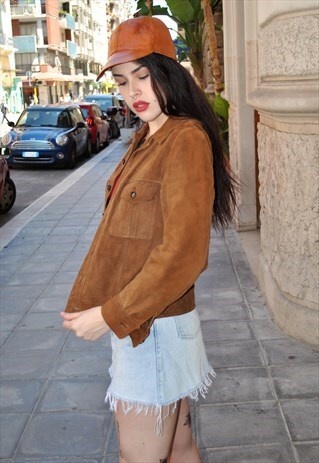 VINTAGE SUEDE LEATHER CLASSIC JACKET '90 COD.7-13