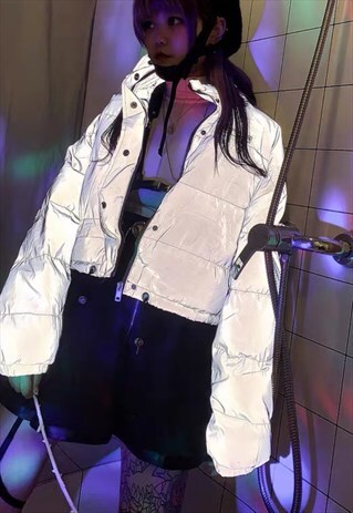 REFLECTIVE BOMBER JACKET