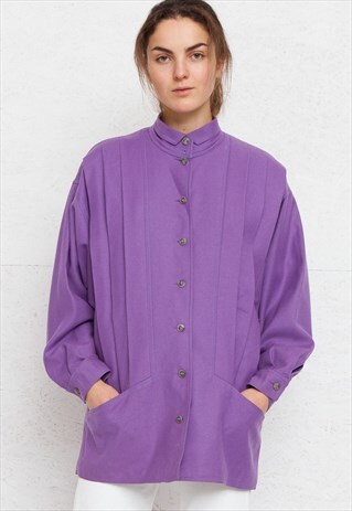VINTAGE PURPLE WOOL JACKET