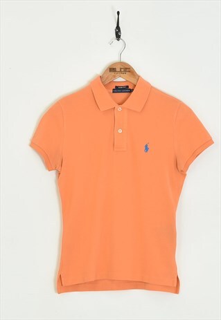 Vintage Women's Ralph Lauren Polo T-Shirt Orange XXXSmall