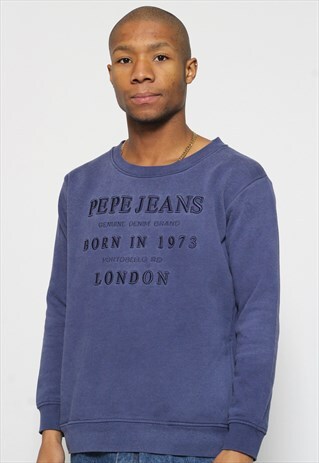VINTAGE PEPE JEANS EMBROIDERED SWEATSHIRT
