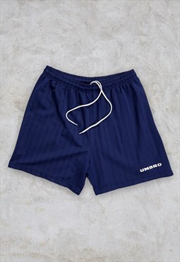 Vintage Umbro Blue Shorts Sports 90s Large