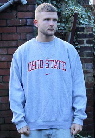 VINTAGE GREY NIKE SWEATSHIRT MEDIUM