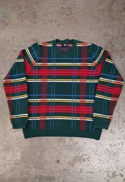 Vintage Abstract Knitted Jumper Cottagecore Patterned