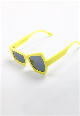 ABSTRACT SUNGLASSES - YELLOW