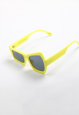 Abstract Sunglasses - Yellow