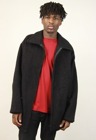 VINTAGE BLACK WOOL JACKET