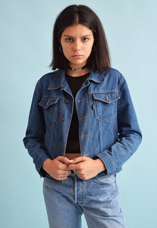 VINTAGE 90'S RETRO DENIM FESTIVAL JACKET