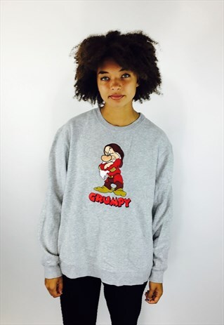 DISNEY GRUMPY EMBROIDERED SWEATSHIRT