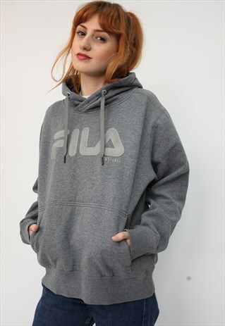 VINTAGE FILA BIG LOGO GREY SWEATSHIRT