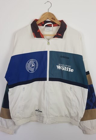 VINTAGE ADIDAS TENNIS CLUB WINDBREAKER JACKET WHITE
