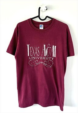 Vintage Texas A&M aggies burgundy university tshirt small 