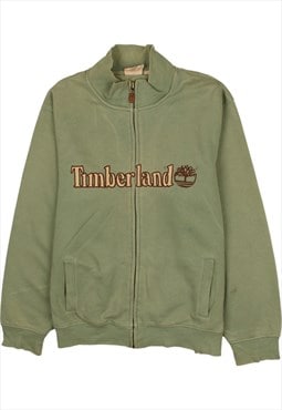 Vintage 90's Timberland Sweatshirt Spellout Full Zip Up
