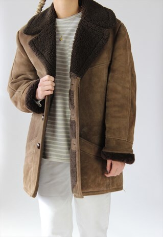 VINTAGE FAUX FUR COAT