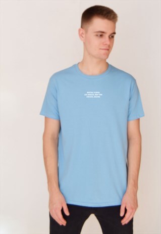 BLUE LOCATION (WHITE) T-SHIRT