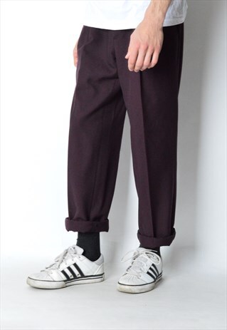 VINTAGE 90S MAROON PANTS
