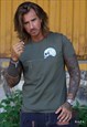 Designer T-Shirt - Save me - Jungle Green Colour