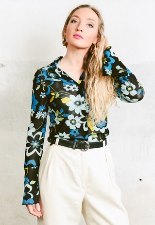 VINTAGE 90S FLORAL BLOUSE