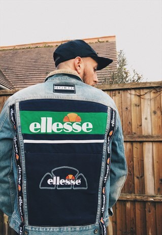 NORTH CUSTOM REWORKED UPCYCLED ELLESSE DENIM JACKET