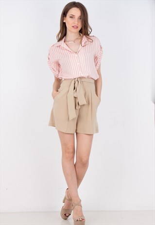 SELF-TIE SHORTS