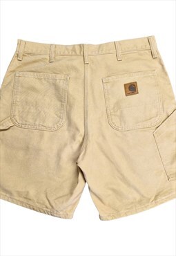 Carhartt Made In USA Carpenter Cargo Shorts in Tan Size W36
