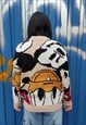  MICKEY MOUSE KNITTED SWEATER DISNEY DONALD SWEATSHIRT CREAM