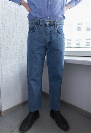 VINTAGE 80'S BLUE STRAIGHT JEANS