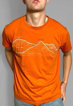 Vintage Tresspass Alpin Orange Performance T-shirt 