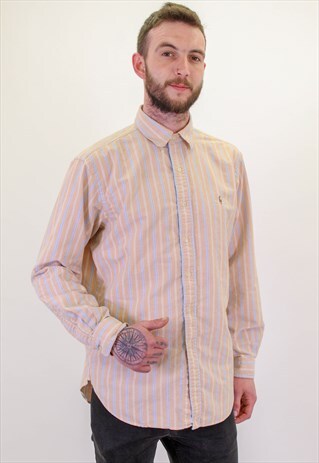 VINTAGE RALPH LAUREN STRIPED SHIRT IN LARGE