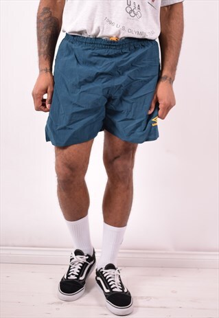UMBRO MENS VINTAGE SHORTS W34 GREEN 90S
