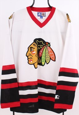 Vintage Starter Chicago Blackhawks Ice Hockey Jersey Top