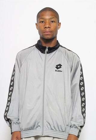 VINTAGE LOTTO LOGO TAPE TRACK JACKET