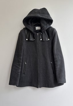 Sandro Wool Gray Coat Jacket