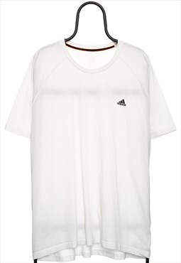 Retro Adidas Logo White TShirt Womens
