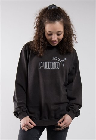 90'S PUMA SWEATSHIRT IN BLACK
