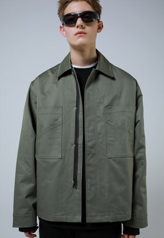 BACK FRAME JACKET_KAKHI