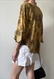 VINTAGE Y2K 00S LEOPARD PRINT ASYMMETRIC BLOUSE