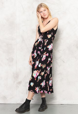 black floral summer dress