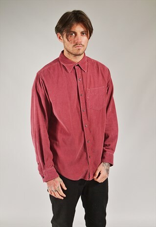 VINTAGE LEVI'S CORDUROY SHIRT RED