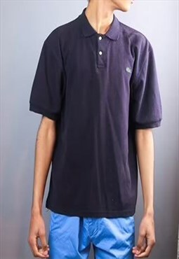 vintage blue lacoste polo shirt