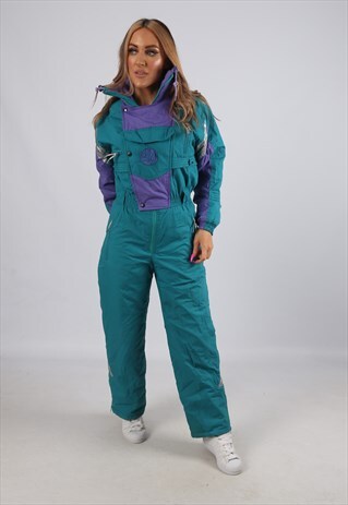 VINTAGE PROVIDENCE FULL SKI SUIT SNOW SPORTS UK 8 - 10 (B3Q)