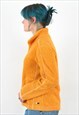 WOMEN'S M SWEATSHIRT FLEECE PILE SHERPA ORANGE JUMPER JACKET