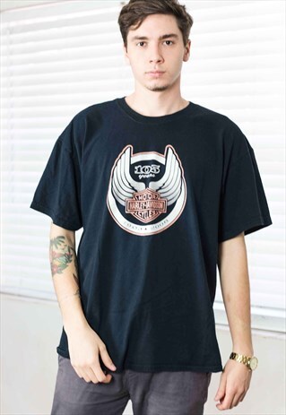 VINTAGE HARLEY-DAVIDSON T-SHIRT LOGO 90S XL 8.1