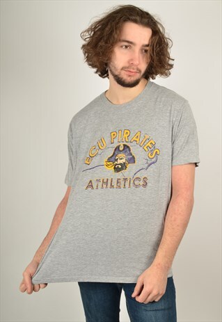VINTAGE ECU PIRATES USA GRAPHIC PRINT T-SHIRT