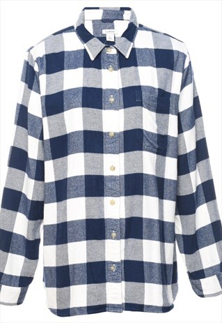 VINTAGE L.L. BEAN GINGHAM SHIRT - L