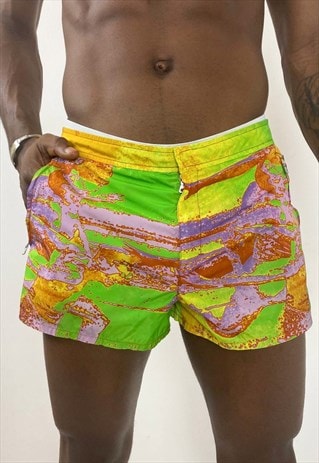Vintage y2k swimwear multicolour shorts 