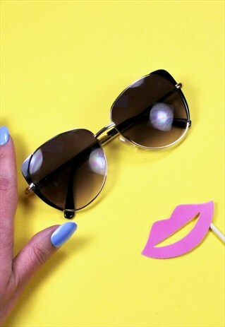 80S AVIATOR STYLE SUNGLASSES FESTIVAL VINTAGE ACCESSORIES