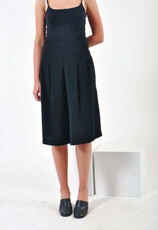 VINTAGE CULOTTES SHORTS IN BLACK