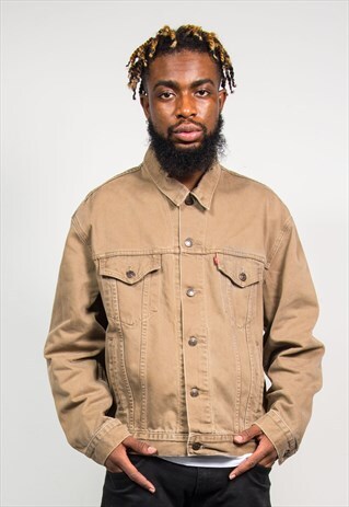 LEVI'S 90'S VINTAGE LIGHT BROWN DENIM JACKET